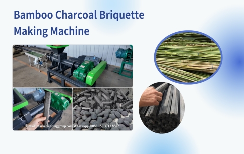 Máquina para fabricar briquetas de carbón de bambú