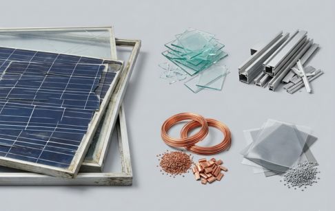 ¿Qué materiales se recuperan del reciclaje de paneles fotovoltaicos?