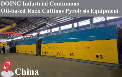 La máquina de pirólisis inteligente continua industrial DOING ha ampliado con éxito su campo de aplicación: ¡astillas de roca a base de aceite!