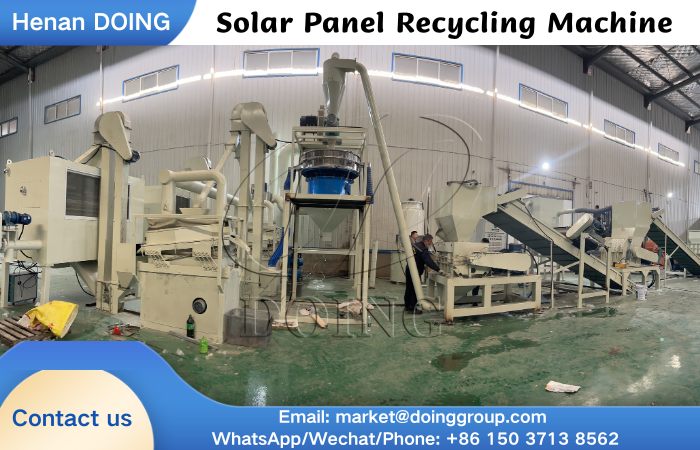 DOING máquina de reciclaje de paneles solares