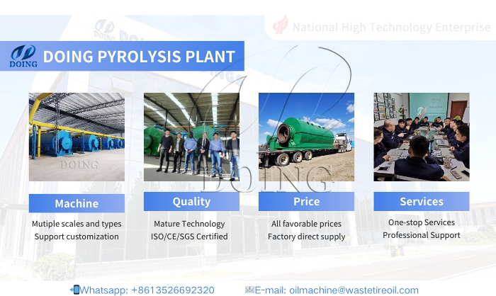 Planta de pirólisis de lodos de aceite usado de DOING