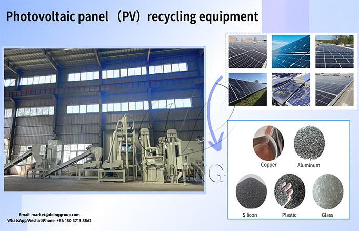equipos de reciclaje de paneles solares