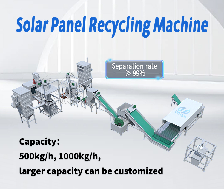 equipos de reciclaje de paneles solares