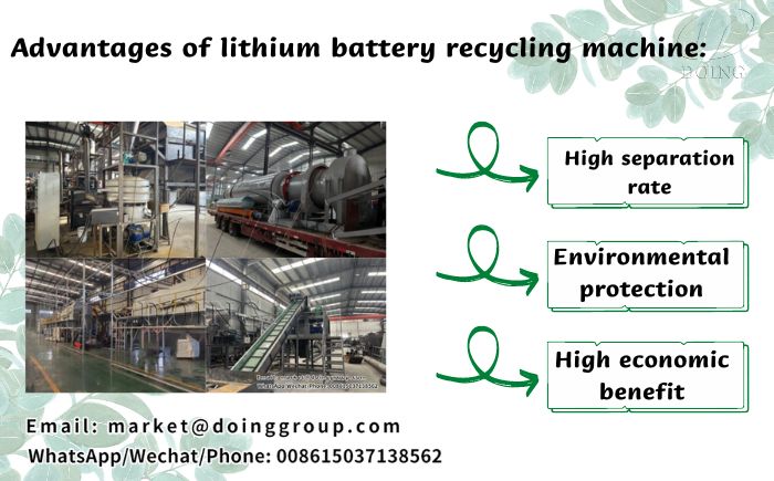 Proveedor de equipos de reciclaje de baterías de iones de litio usadas Proyectos rentables de reciclaje de baterías de litio