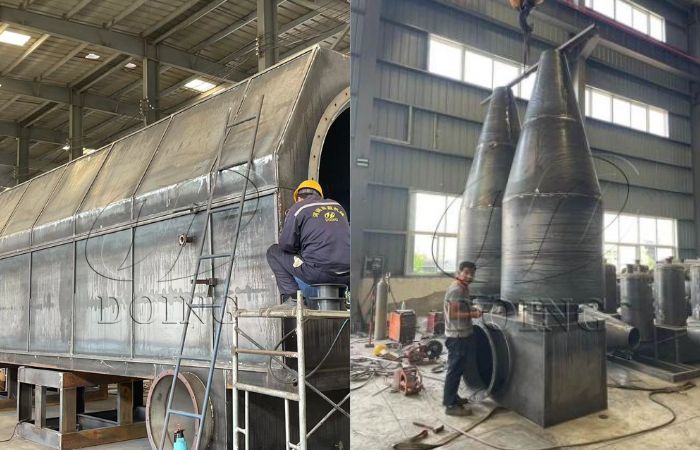 Máquina de pirólisis para la producción de biocarbón