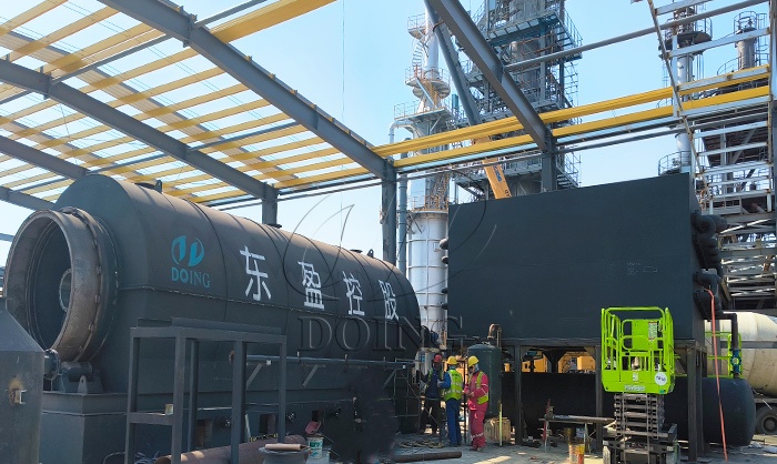 Equipo de pirólisis de lodos de petróleo DOING