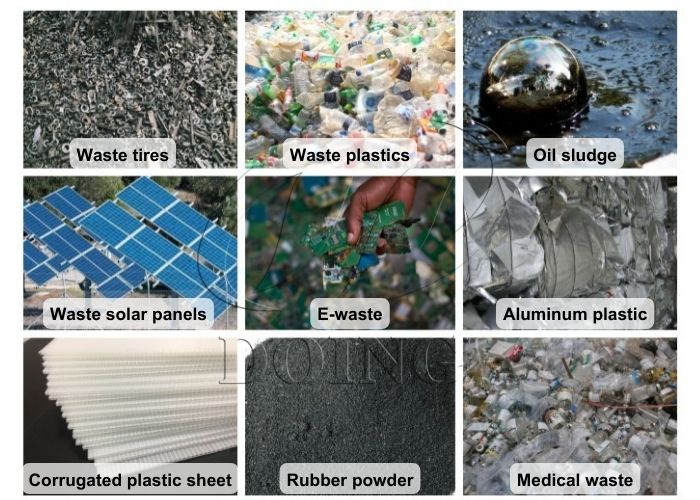Materias primas para equipos de pirólisis Planta de pirólisis DOING