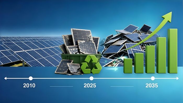 Reciclaje de paneles solares al final de su vida útil