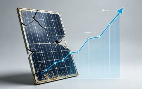¿Por qué crece rápidamente el mercado del reciclaje de paneles solares?